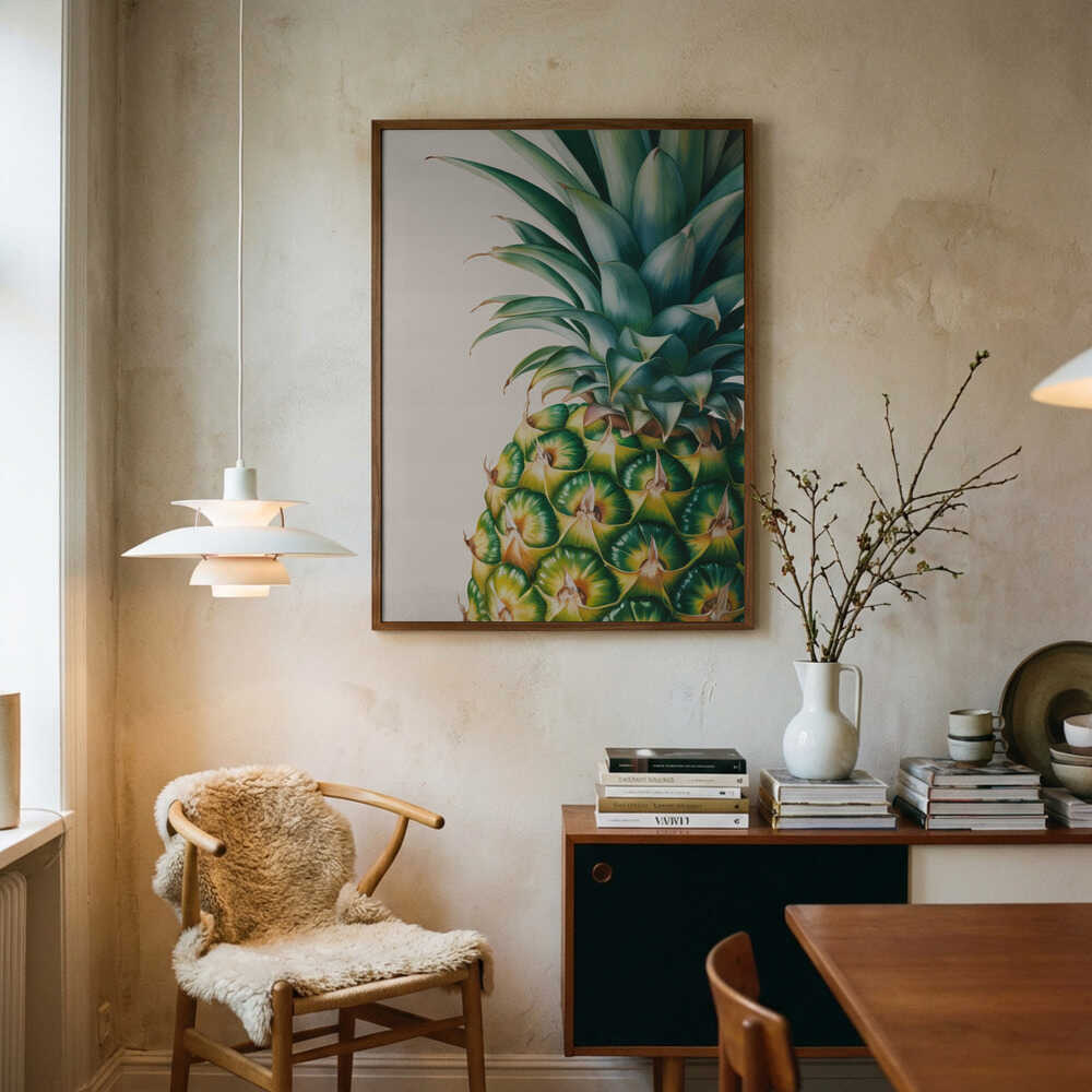 Pineapple Close Up Poster