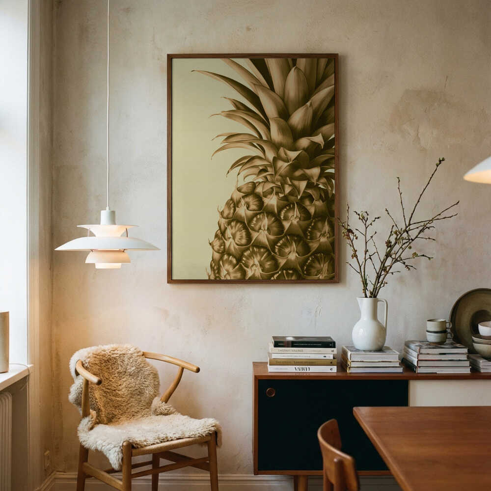 Pineapple Close Up Poster