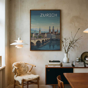 Zurich Travel Poster Poster