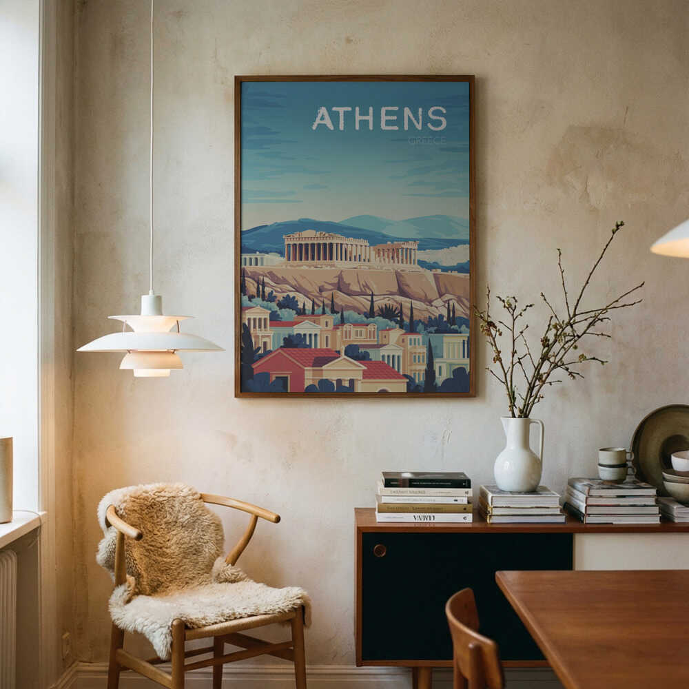 Athens Travel Poster Poster