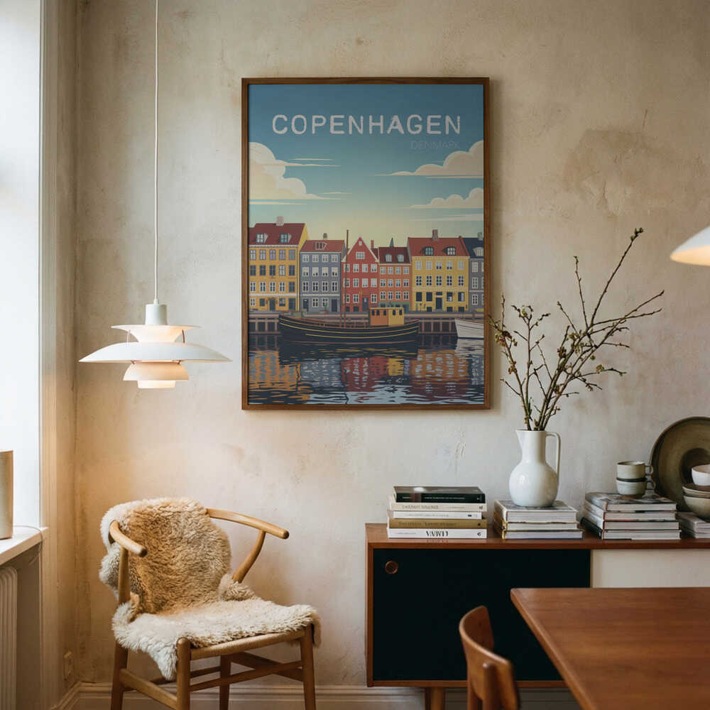 Copenhagen Travel Poster Poster