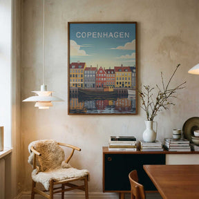 Copenhagen Travel Poster Poster