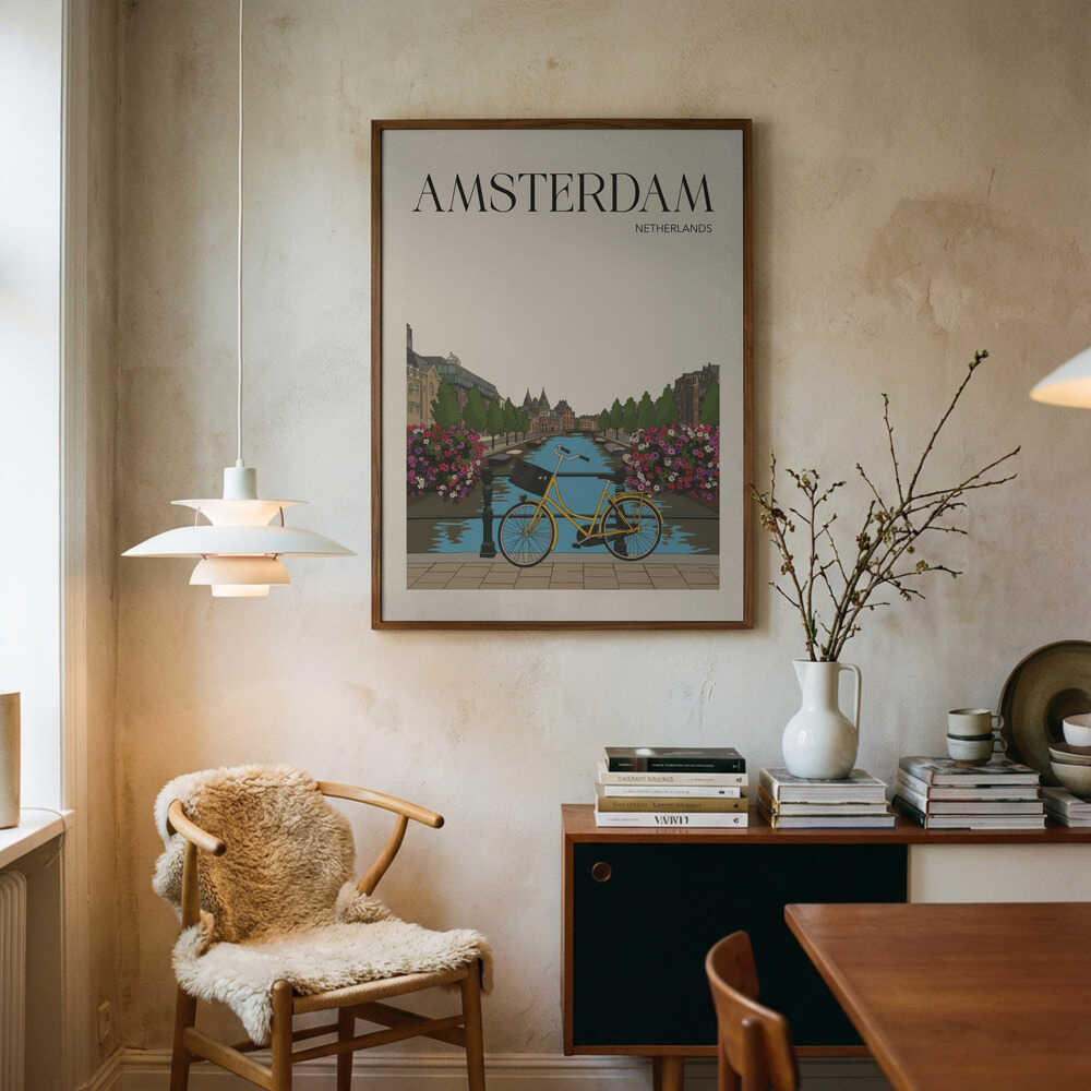 Amsterdam Travel Poster Poster