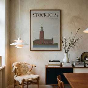 Stockholm City Hall Travel Poster Poster
