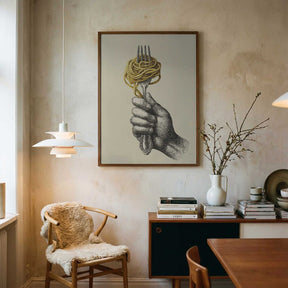 Spaghetti On a Fork Poster