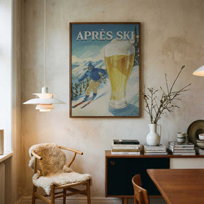 Apres Ski Retro Poster