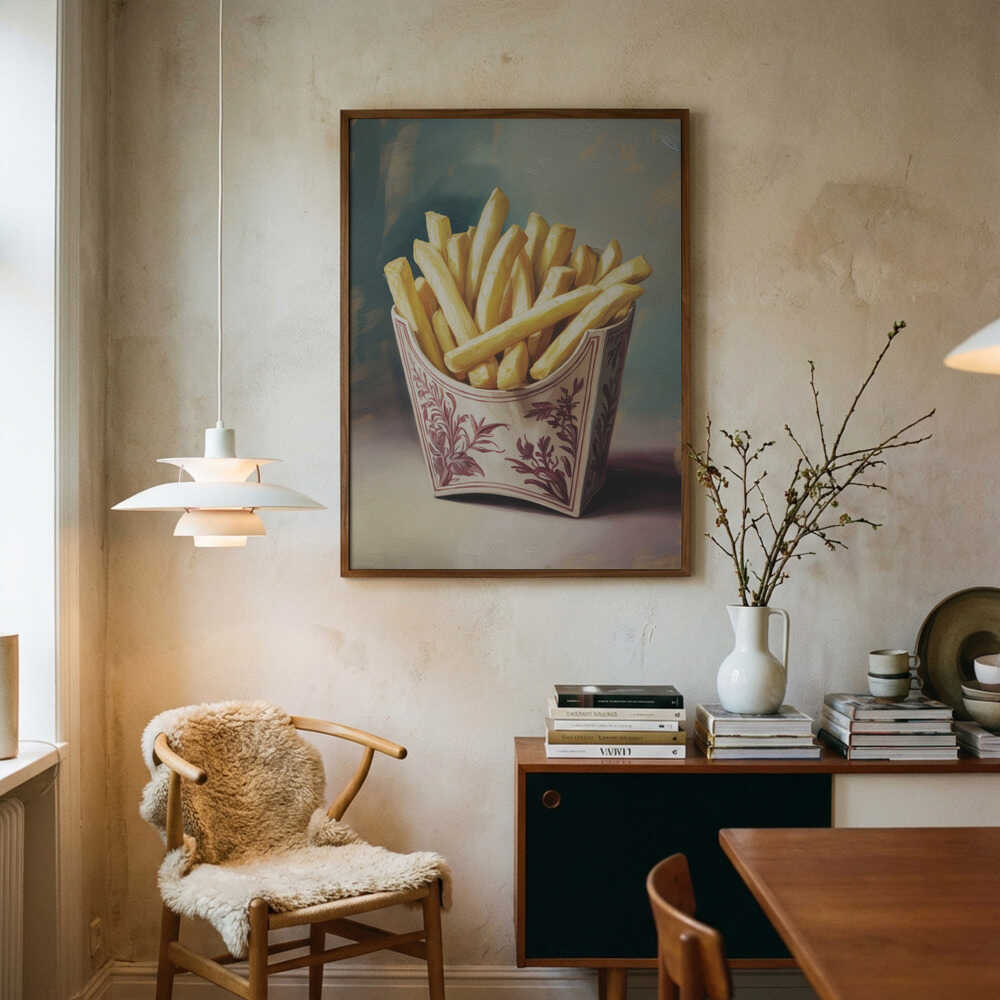 Retro Fries Poster
