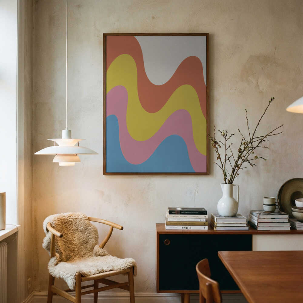 Waves of Color Poster