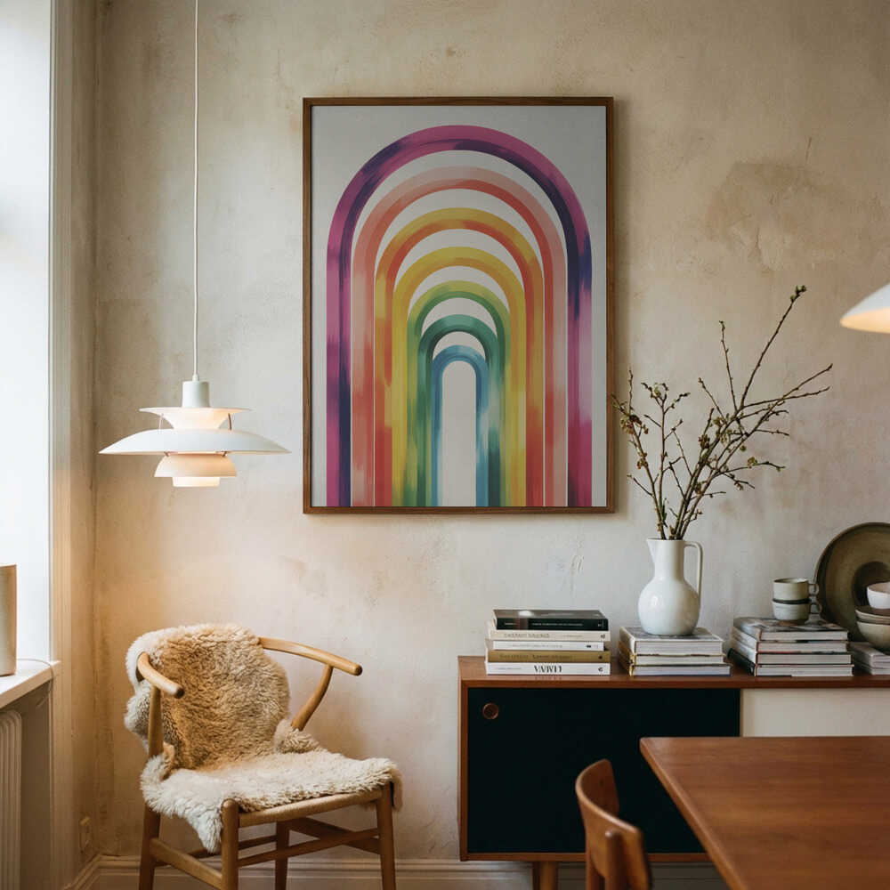 Colorful Arches Poster