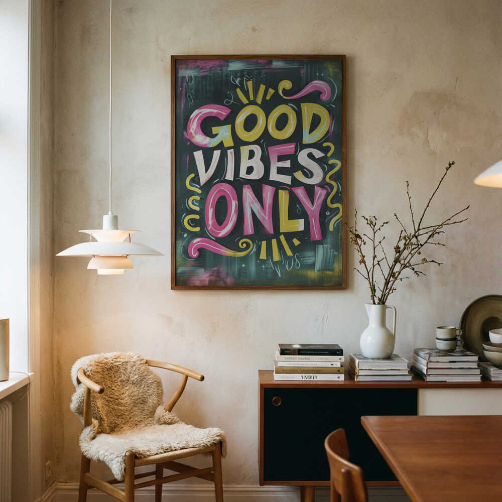 Good Vibes Only No 1 Poster