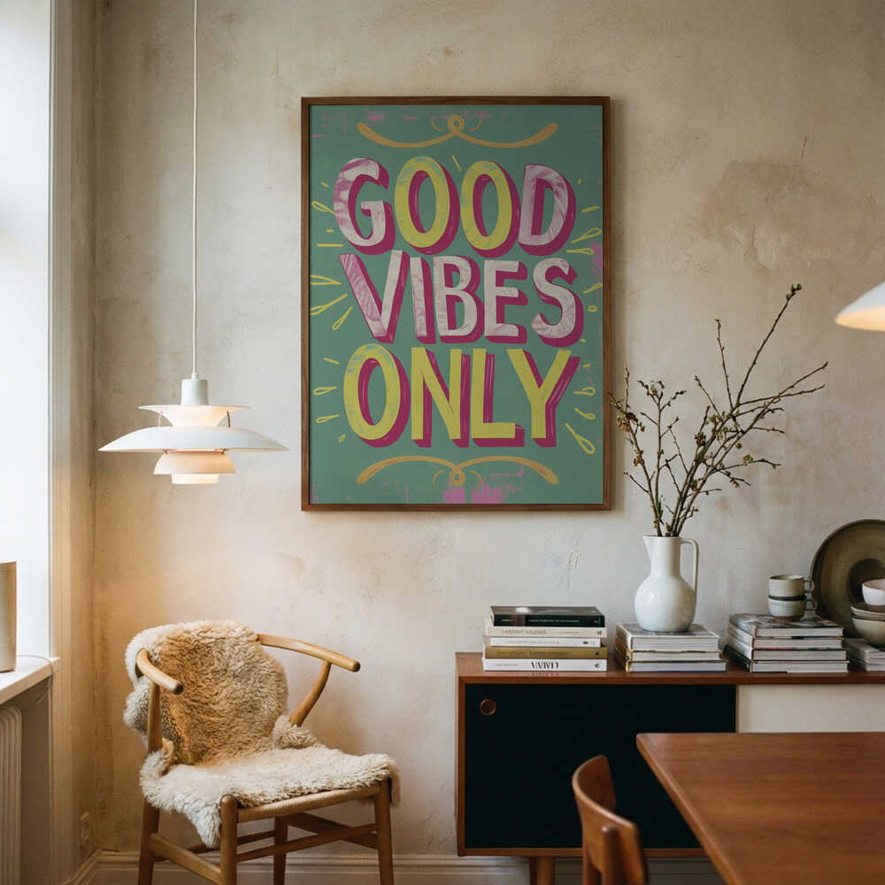 Good Vibes Only No 4 Poster