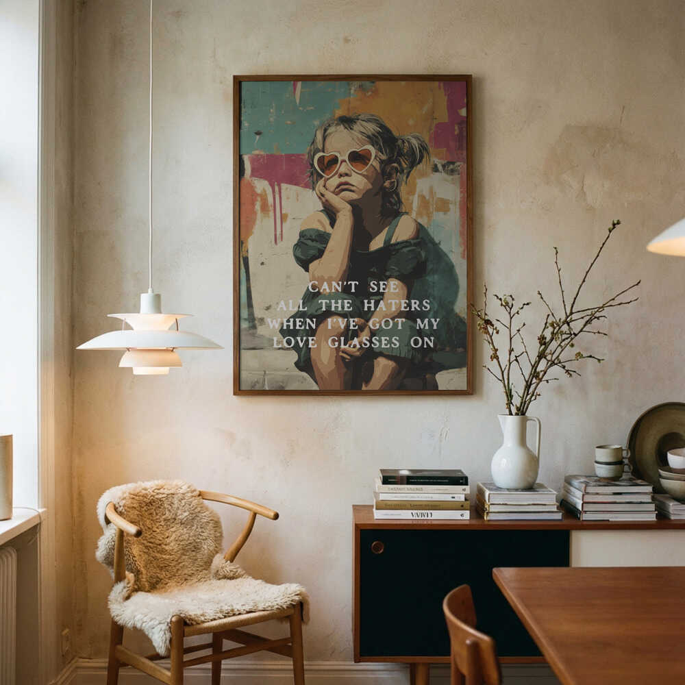 Love Glasses On Poster