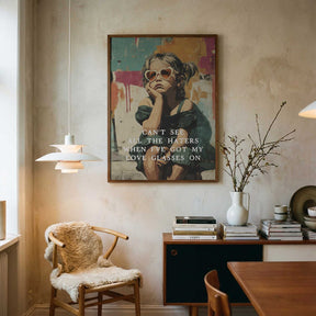 Love Glasses On Poster