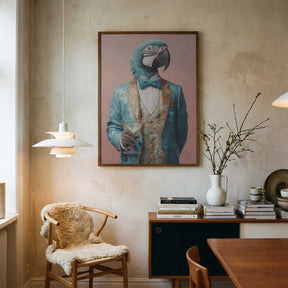 Parrot In Gala Jacket Poster
