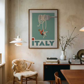 Italy Pasta Swing Poster
