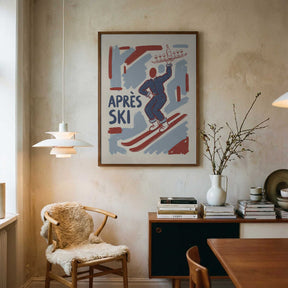 Apres Ski Waiter Poster