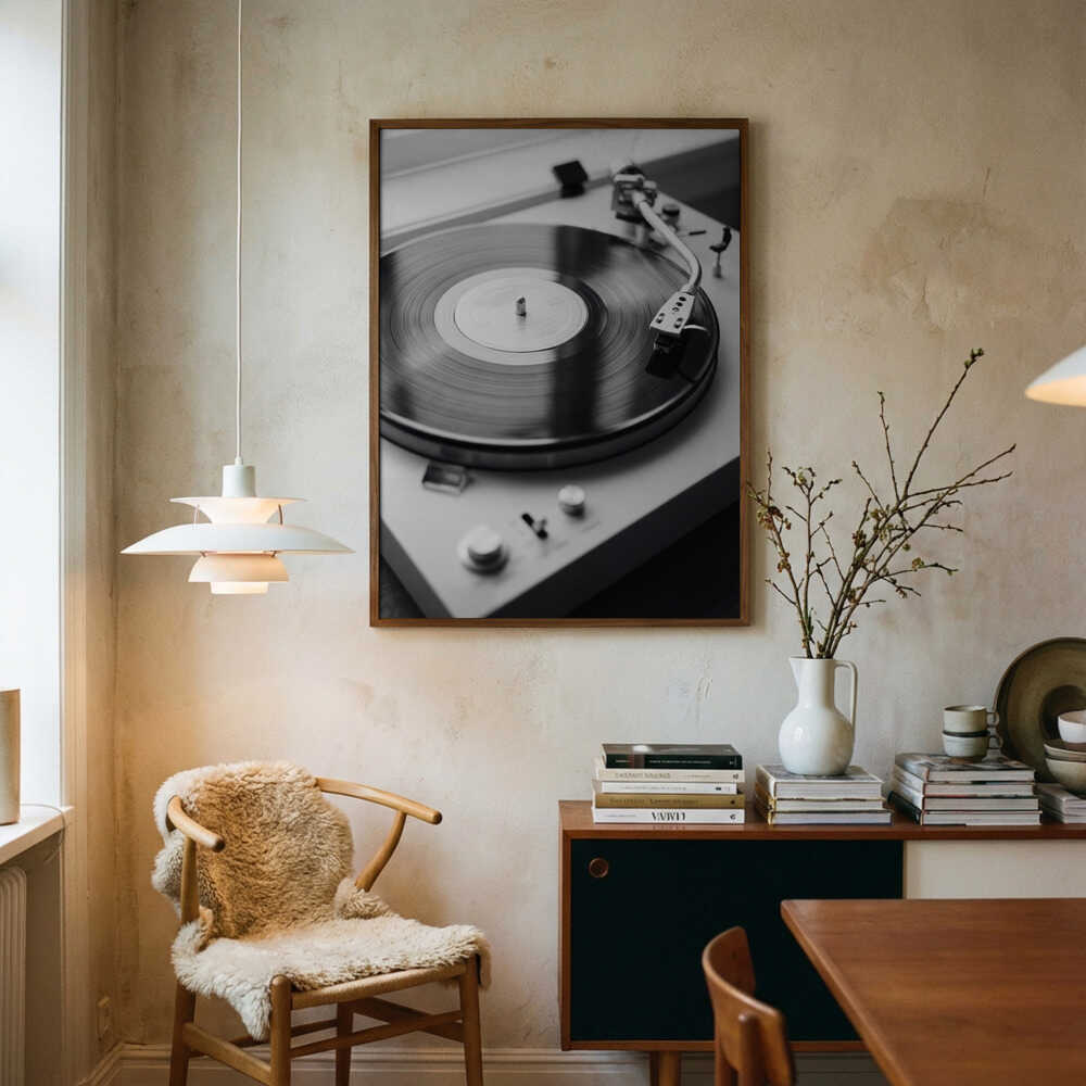 Vinyl Record Player Poster