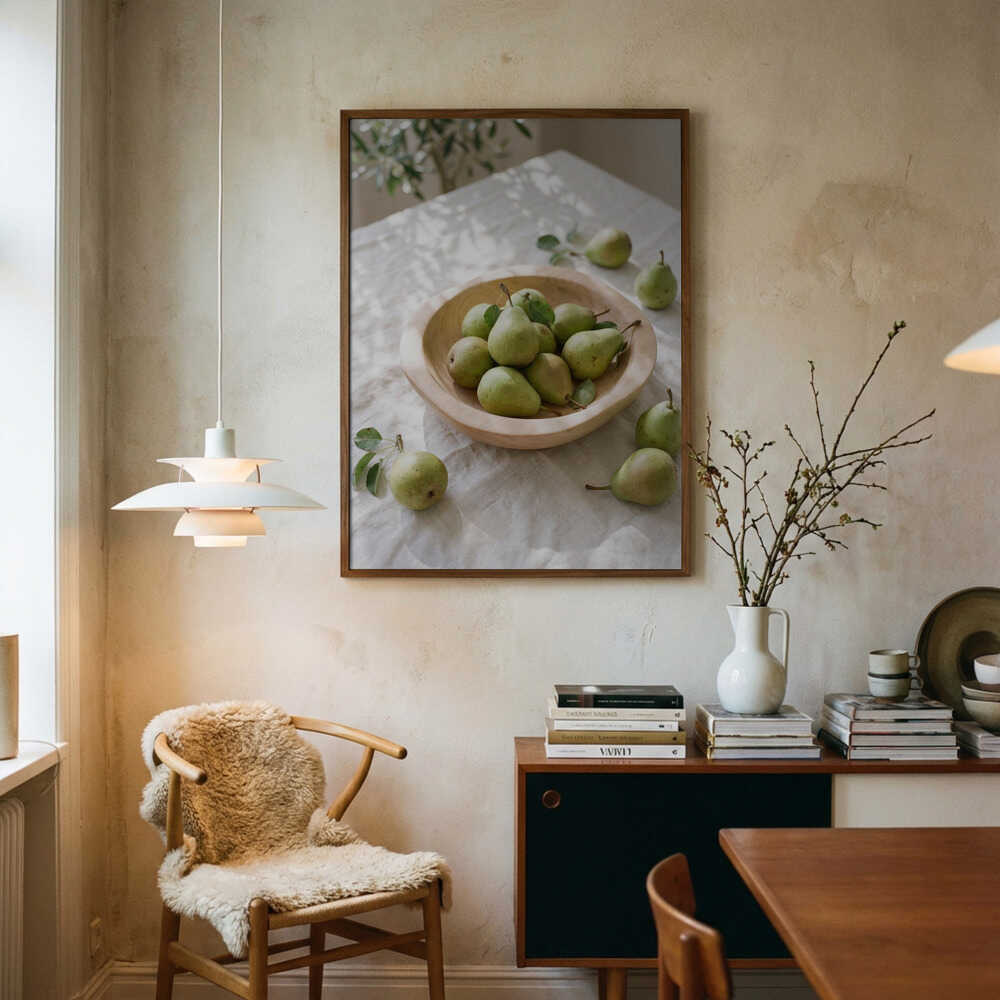 Ripe Green Pears Poster