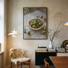 Ripe Green Pears Poster