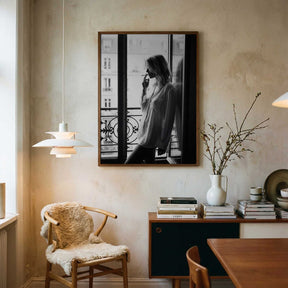 Smoking By the Window Poster