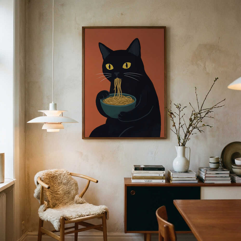 Noodle Cat No 1 Poster