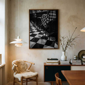 Checkered Pattern Bar Poster