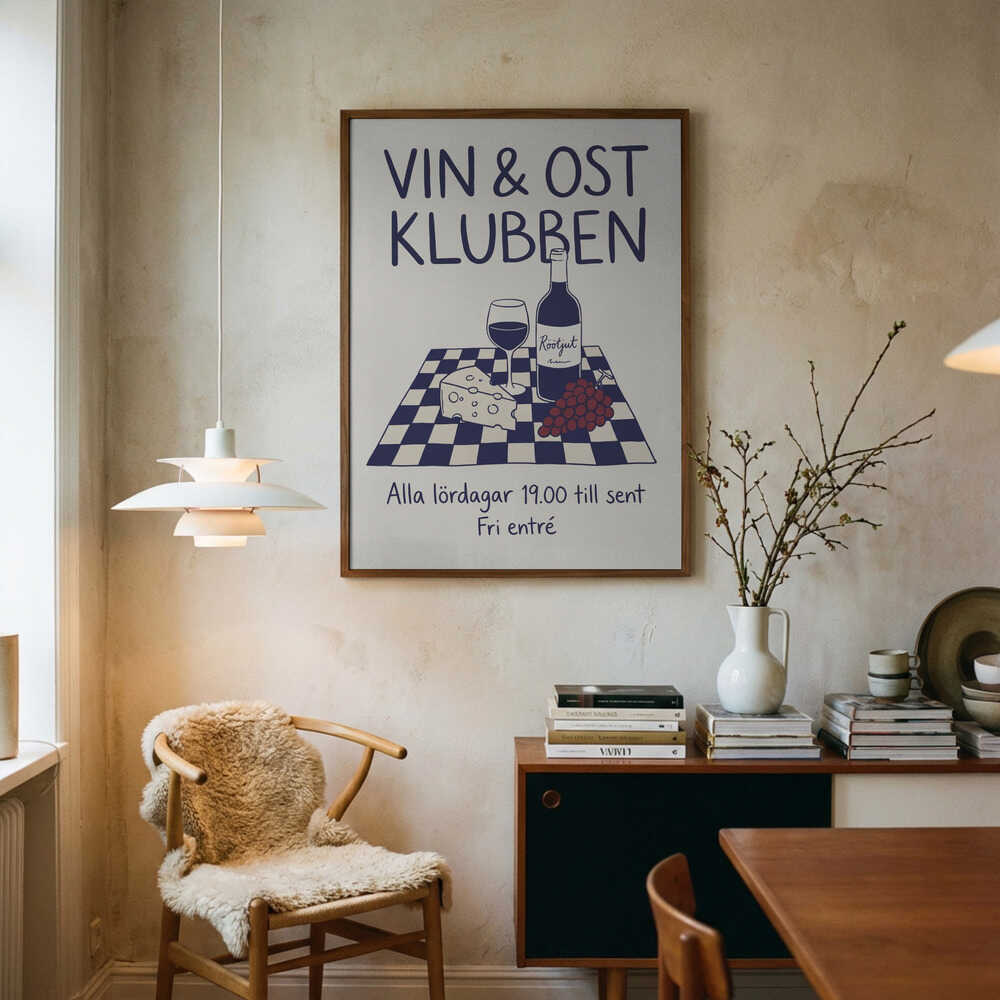 Vin & Ost Klubben Poster