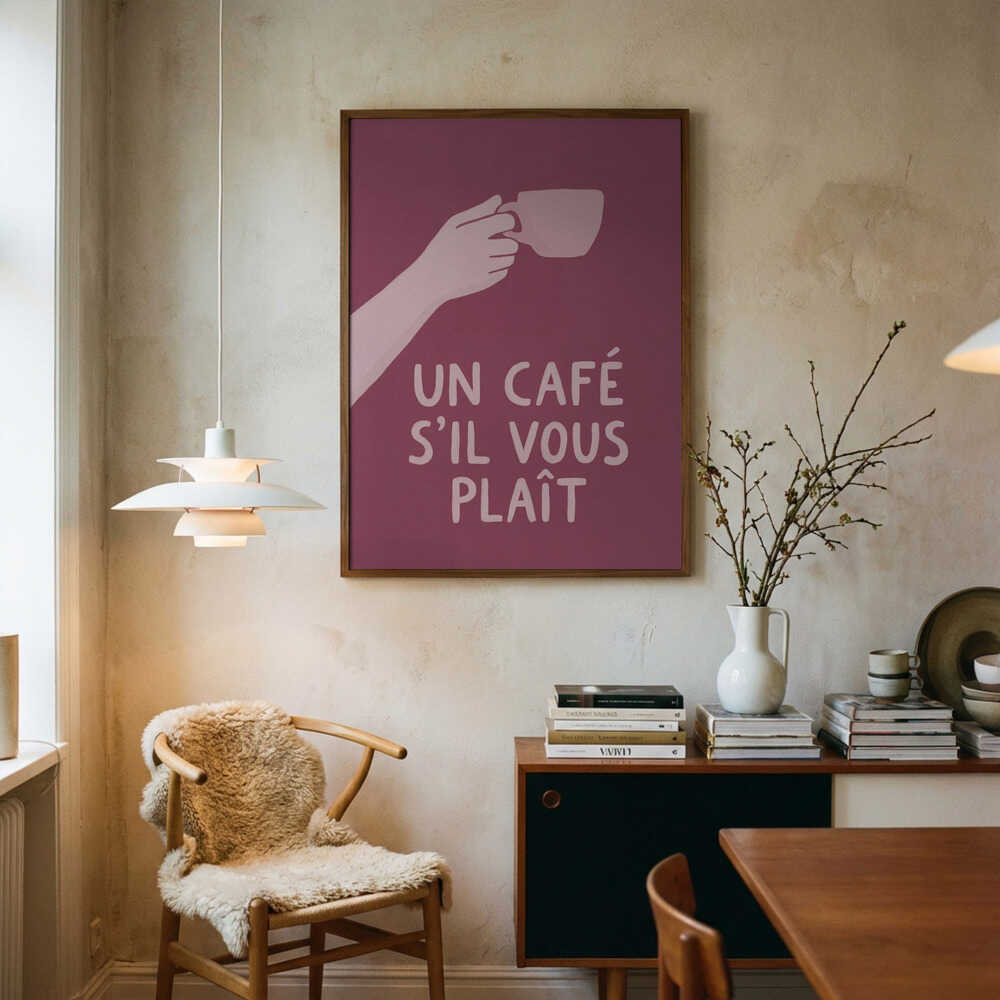 Un Café S'il Vous Plait Poster