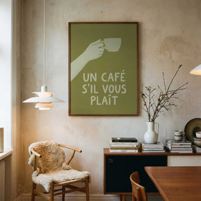 Un Café S'il Vous Plait Poster