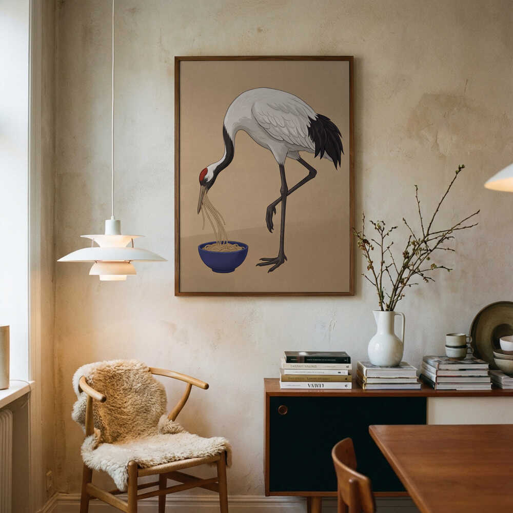 Noodle Crane Poster