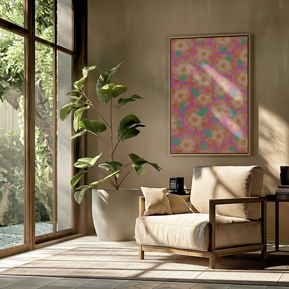 Vibrant Petal Dance Poster
