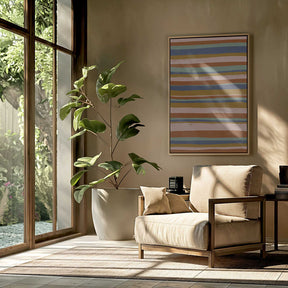 Earthy Stripes Flow Poster
