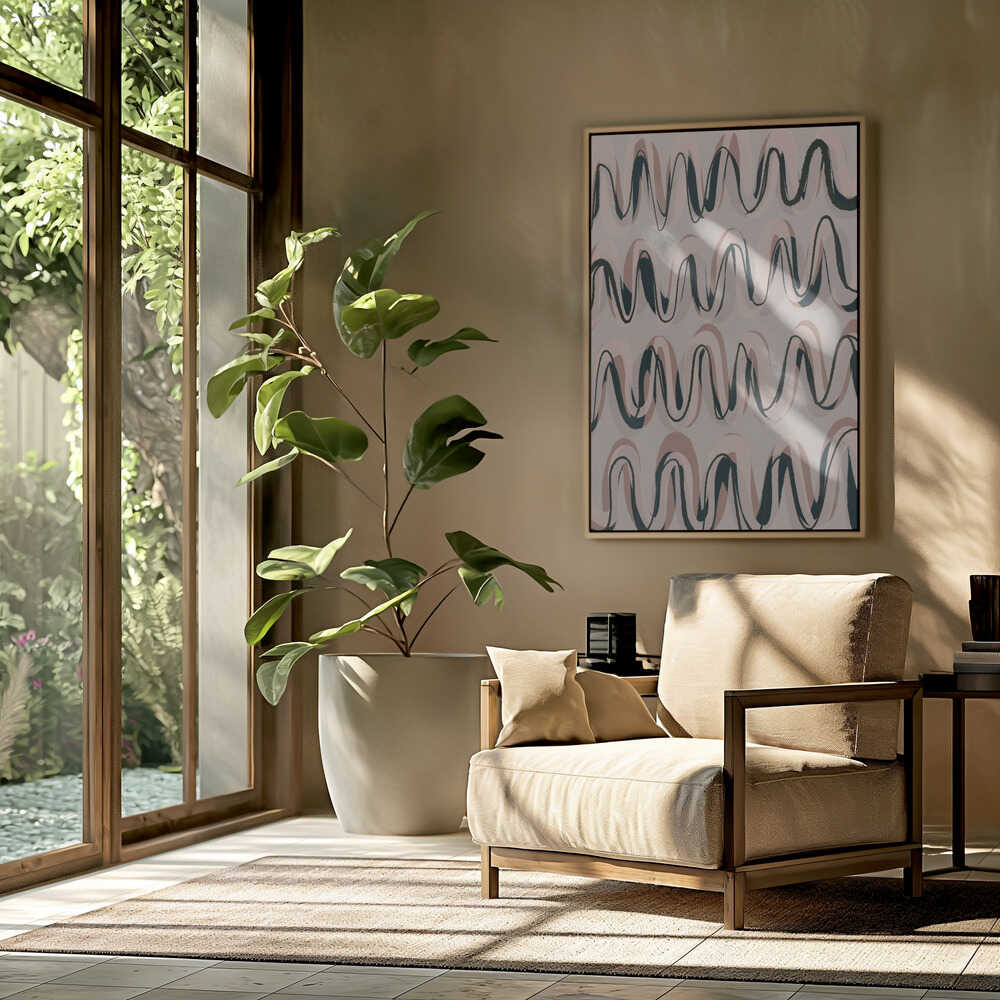Rhythmic Waves Poster