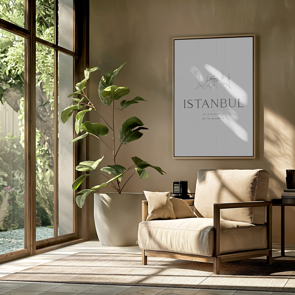 Istanbul coordinates Poster