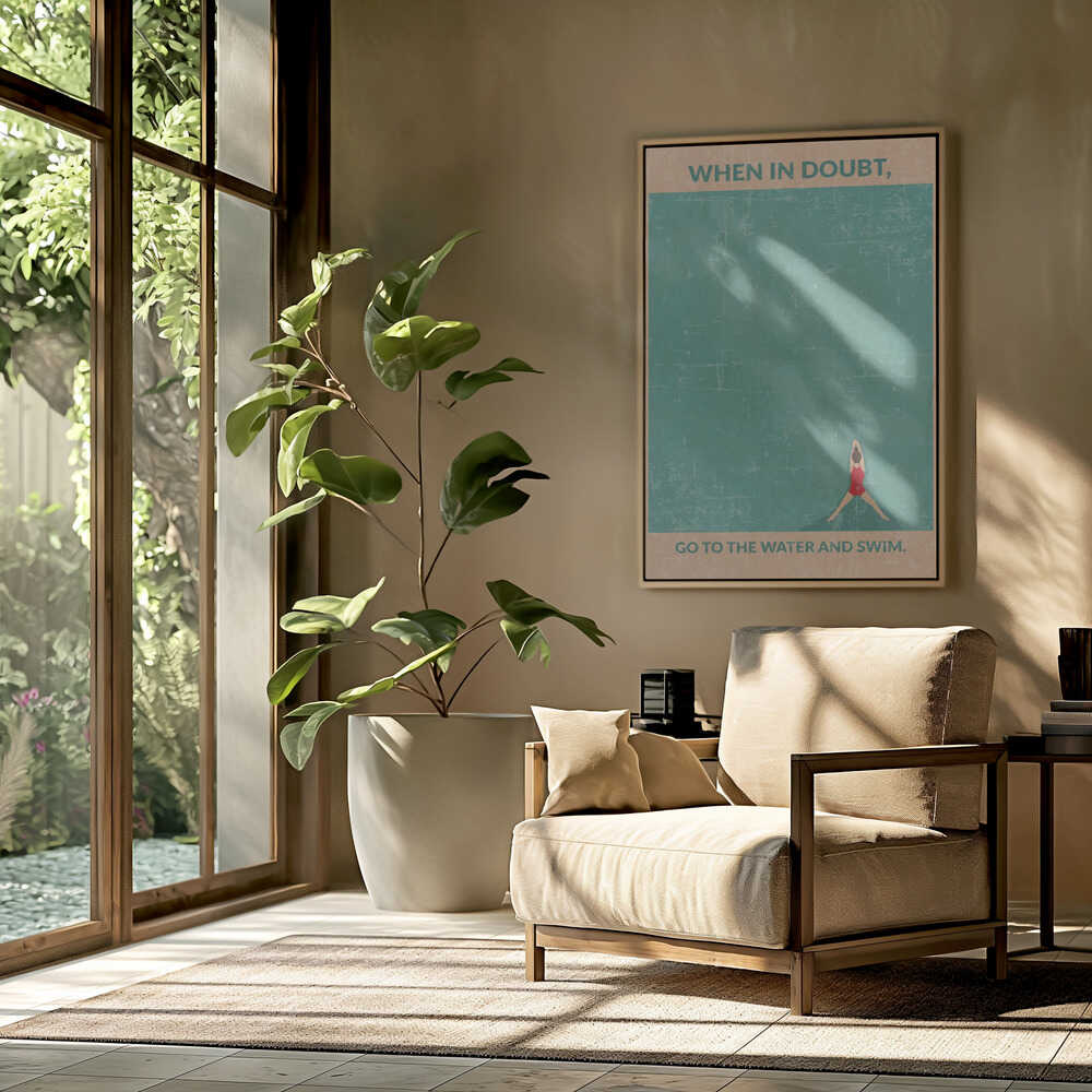 Open Water Standard Wall Art Poster