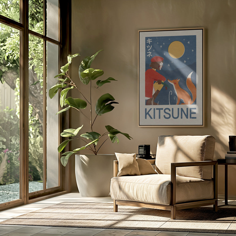 Kitsune Fox Poster