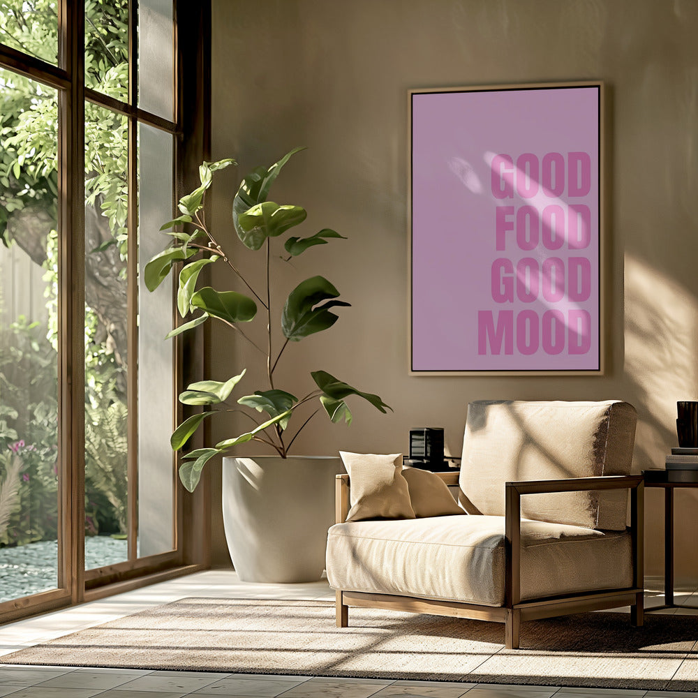 Good Food Good Mood Poster