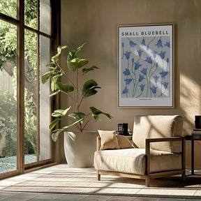 Small Bluebell - National flower of Sweden Poster