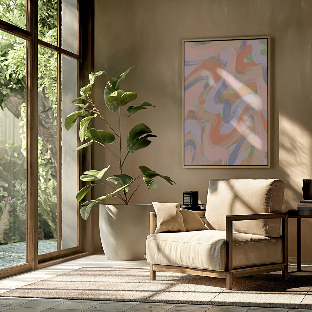 Swirling Hues Poster
