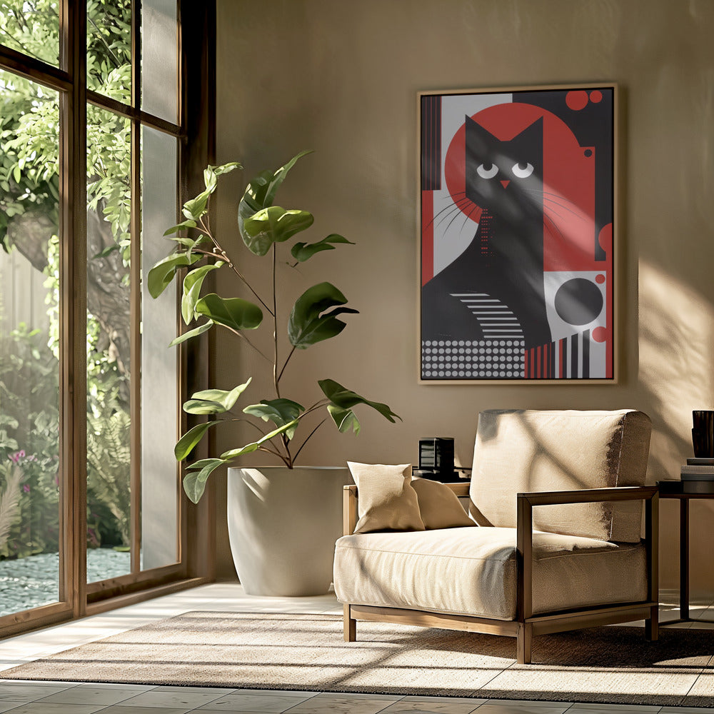 The Abstract Cat Poster