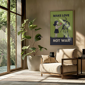 Make Love   Not War Poster