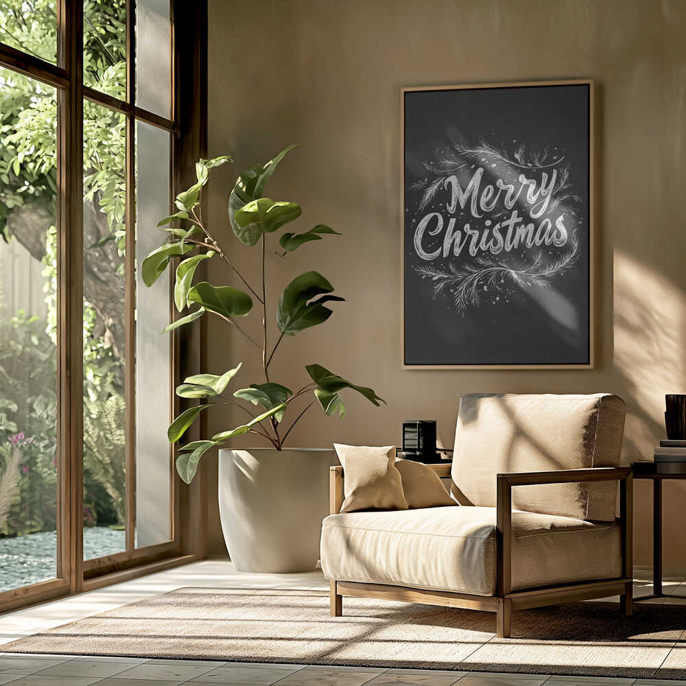 Holiday Chalk Wishes Poster