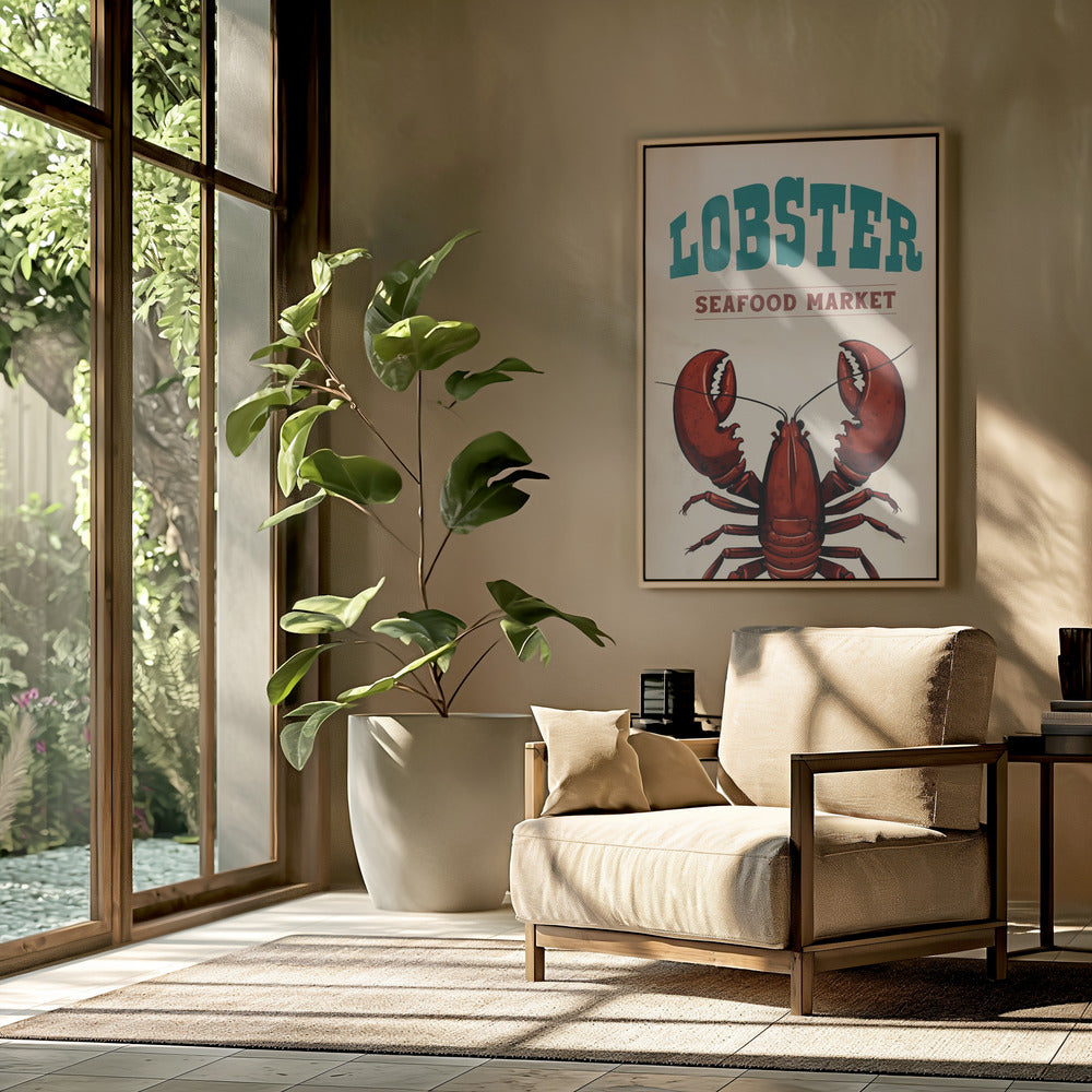 Lobster Seafood Market Poster