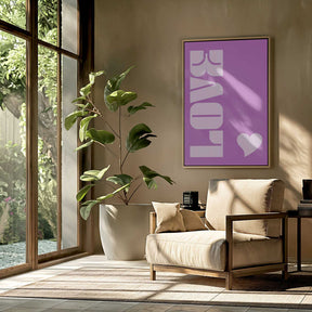 Purple Love Vibe Poster