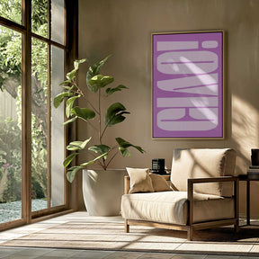 Bold Purple Typework Poster