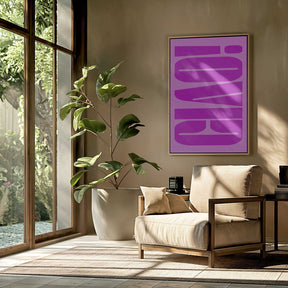 Bold Fuchsia Layers Poster