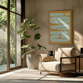 Mint Orange Harmony Poster