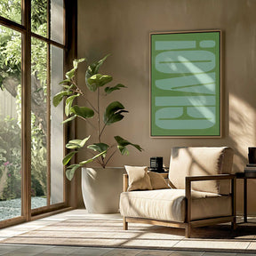 Green Tone Illusion Poster