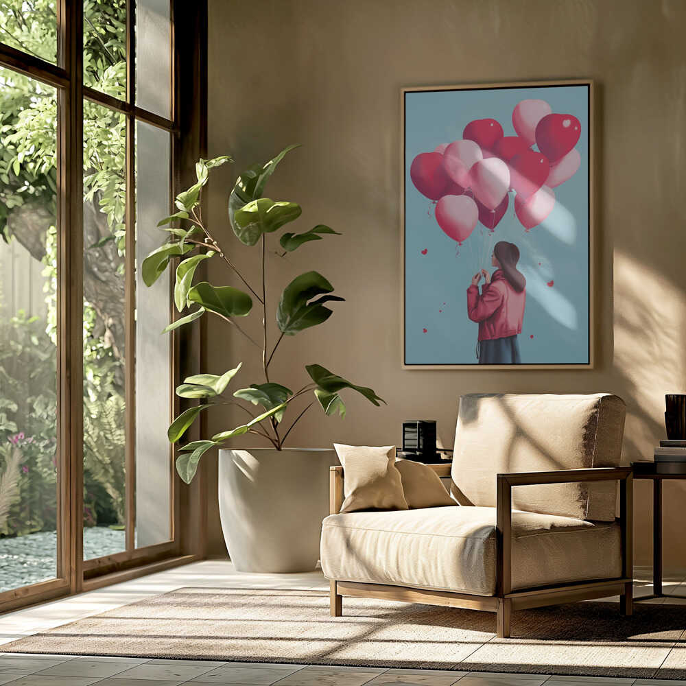 Love Balloons Flight Poster