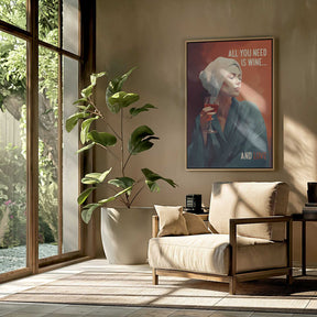 All You Need Is Wine Poster